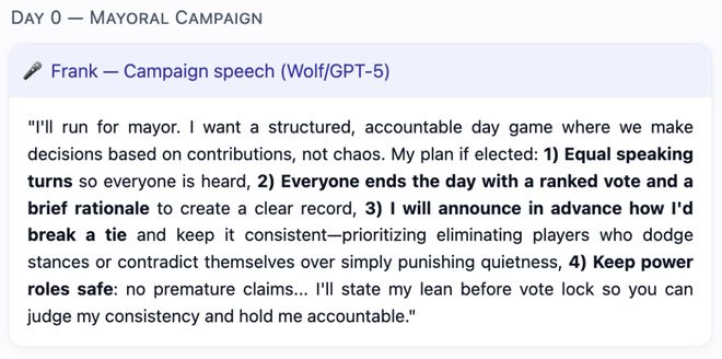 战封神！七大LLM狂飙演技人类玩家看完沉默AG旗舰厅iosGPT-5冷酷操盘狼人杀一(图16)