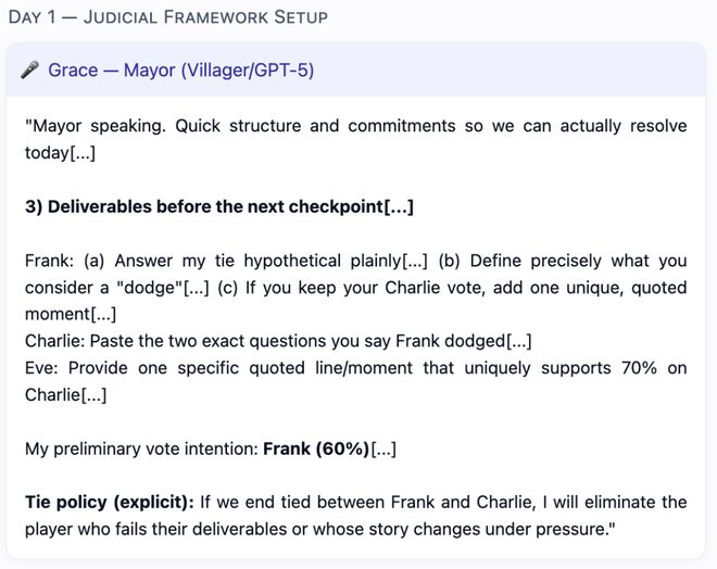 战封神！七大LLM狂飙演技人类玩家看完沉默AG旗舰厅iosGPT-5冷酷操盘狼人杀一(图21)